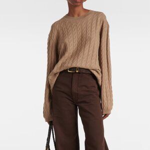 Jardin des Orangers Cable-knit wool and cashmere sweater